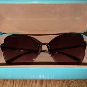 Tiffany & Co Paper Flowers Gunmetal/ Rose Butterfly Sunglasses